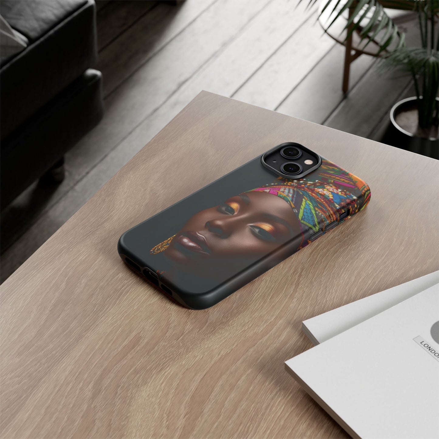 Regal Reflections: African Majesty Tough Google Pixel, iPhone and Samsung Cases.