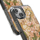 Floral Vintage Art Stained Glass Effect Nouveau Clear Magnetic Impact Case