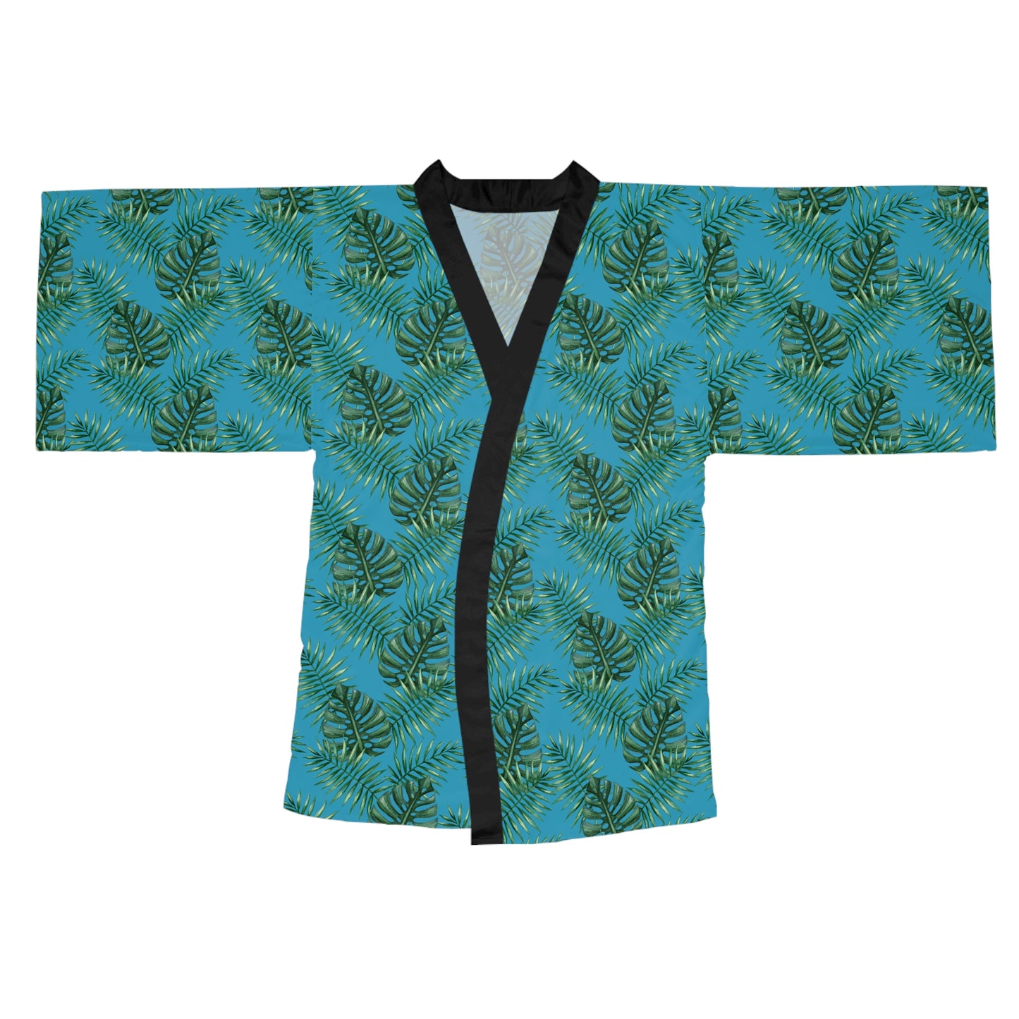 Turquoise Tropical Bliss Serenity Kimono Robe (AOP)