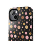 Personalized Gold & Pink Confetti Tough Phone Case — Glitter Dot Protective Phone Cover