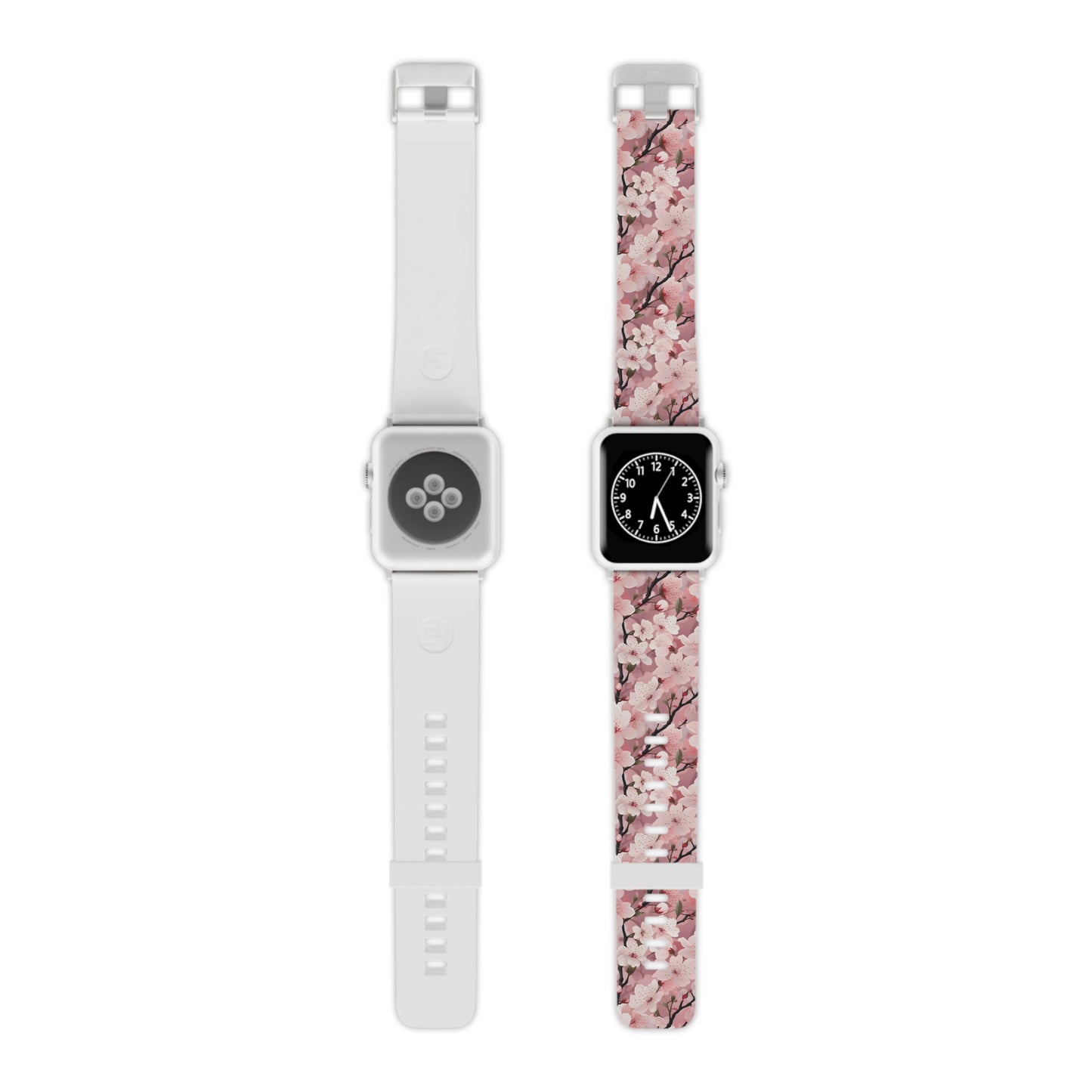 Cherry Blossom Floral Apple Watch Band - Elegant Design.