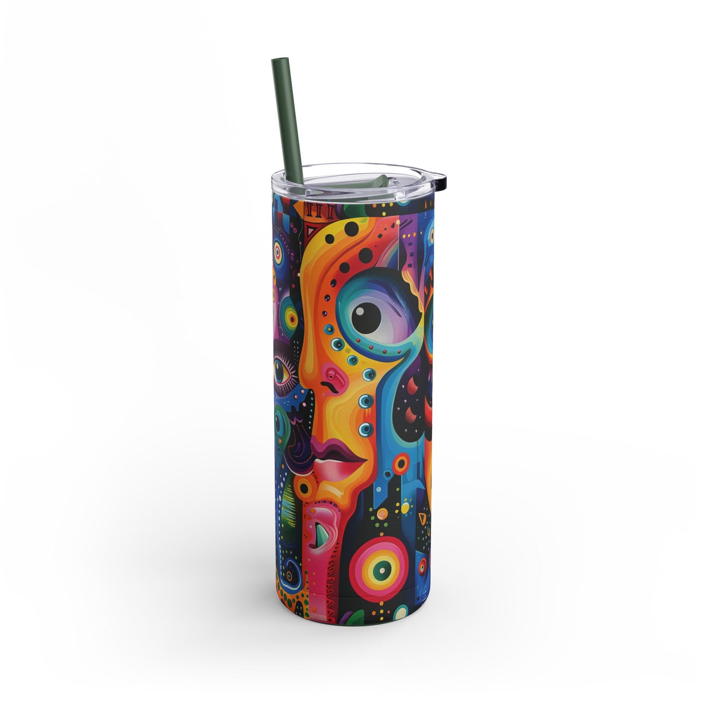 Psychedelic Visions Maars Maker Skinny Matte Tumbler, 20oz (PY)