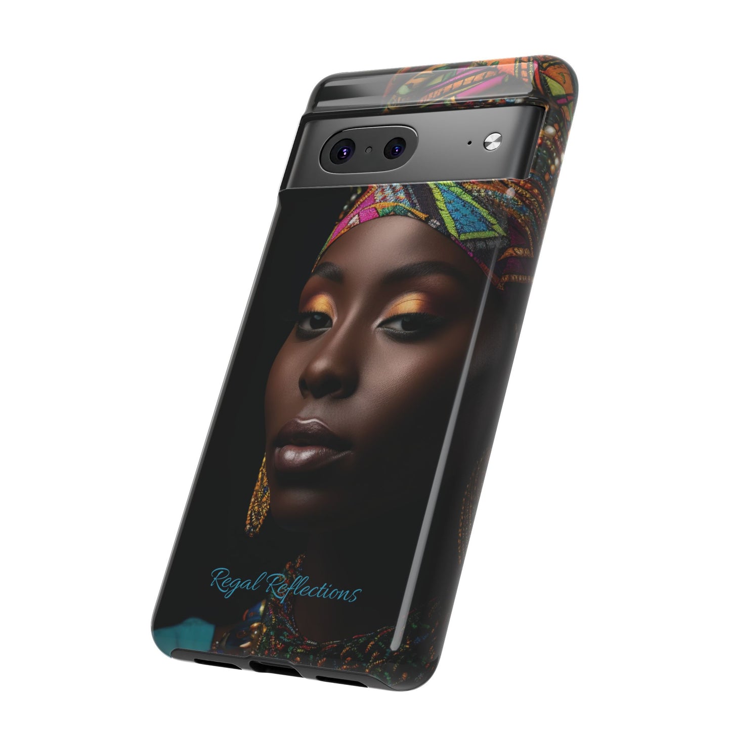 Regal Reflections: African Majesty iPhone, Samsung and Google Tough Phone Cases.