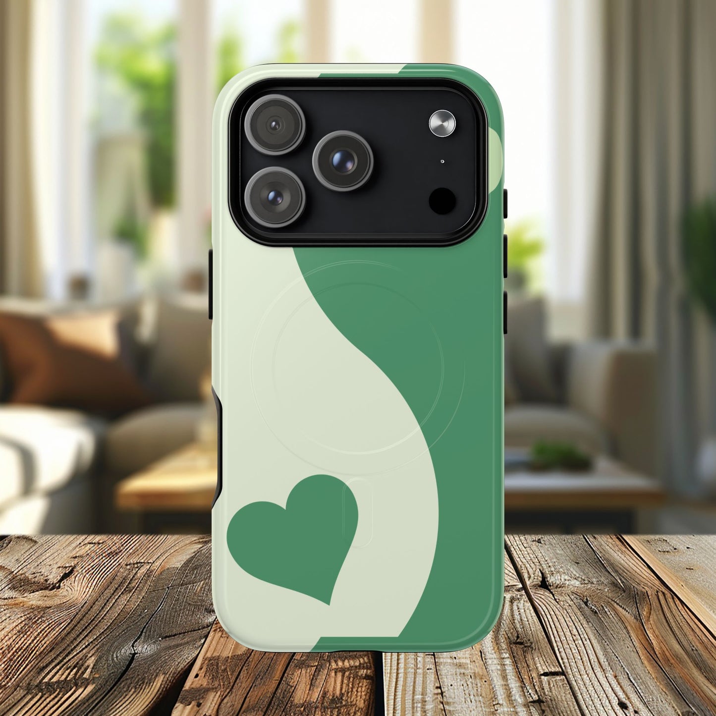 Tough Magnetic iPhone Case with Heart Design, Perfect for Gifts, Valentine's Day, Everyday Use, Stylish Protection, IPhone Cover