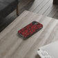 Velvet Petal Noir Floral Petal Clear Impact-Resistant iPhone and Samsung Case.