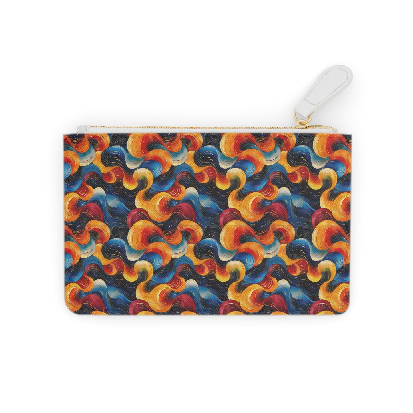 Cosmic Swirl Mini Clutch Bag - Vibrant Pattern for Stylish Occasions