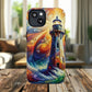 Vibrant Lighthouse Magnetic iPhone Case, Durable Protection for Everyday Adventure, Gift for Nature Lovers, Colorful iPhone Cover