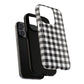 Black and White Gingham Phone Case, Tough Magnetic Cases, Stylish Phone Cover, Gift for Her, Trendy Phone Accessory, Checkered Print