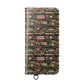 Book Stack Floral Flip iPhone and Samsung Phone Case — Vintage Library Wallet Cover.