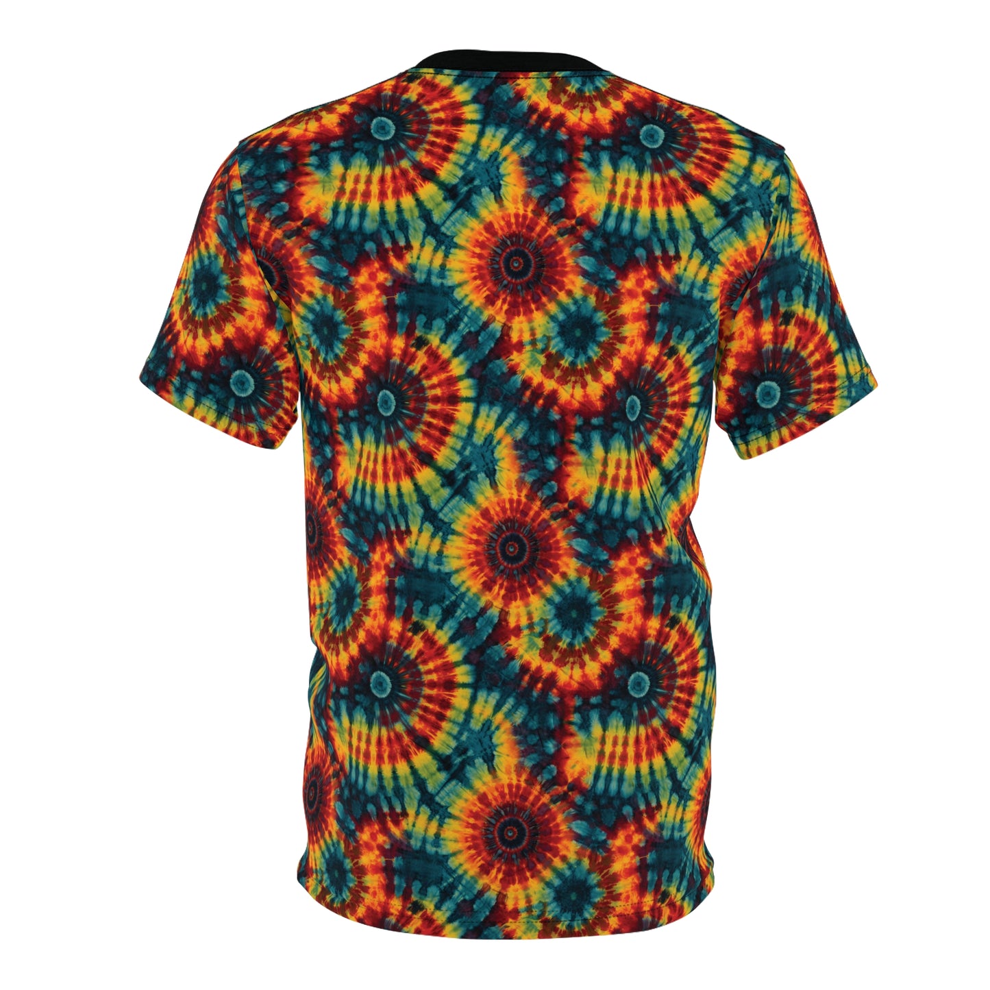 Rainbow Swirl Tie and Dye Unisex Tee (AOP)