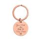 Engraved Round Stainless Steel Keychain – Personalized 'You Hold the Key to My Heart' Couples Gift