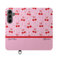 Personalized Cherry Blossom Dreams Flip iPhone and Samsung Cases — Wallet Folio with Name & Affirmation.