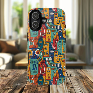 Vibrant Tough Magnetic Phone Cases - Unique Art, Protective Design, Gift for Him/Her, Trendy Accessories, Phone Protection