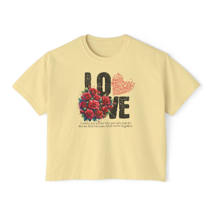 Love Always Women's Comfort Colors Boxy Tee