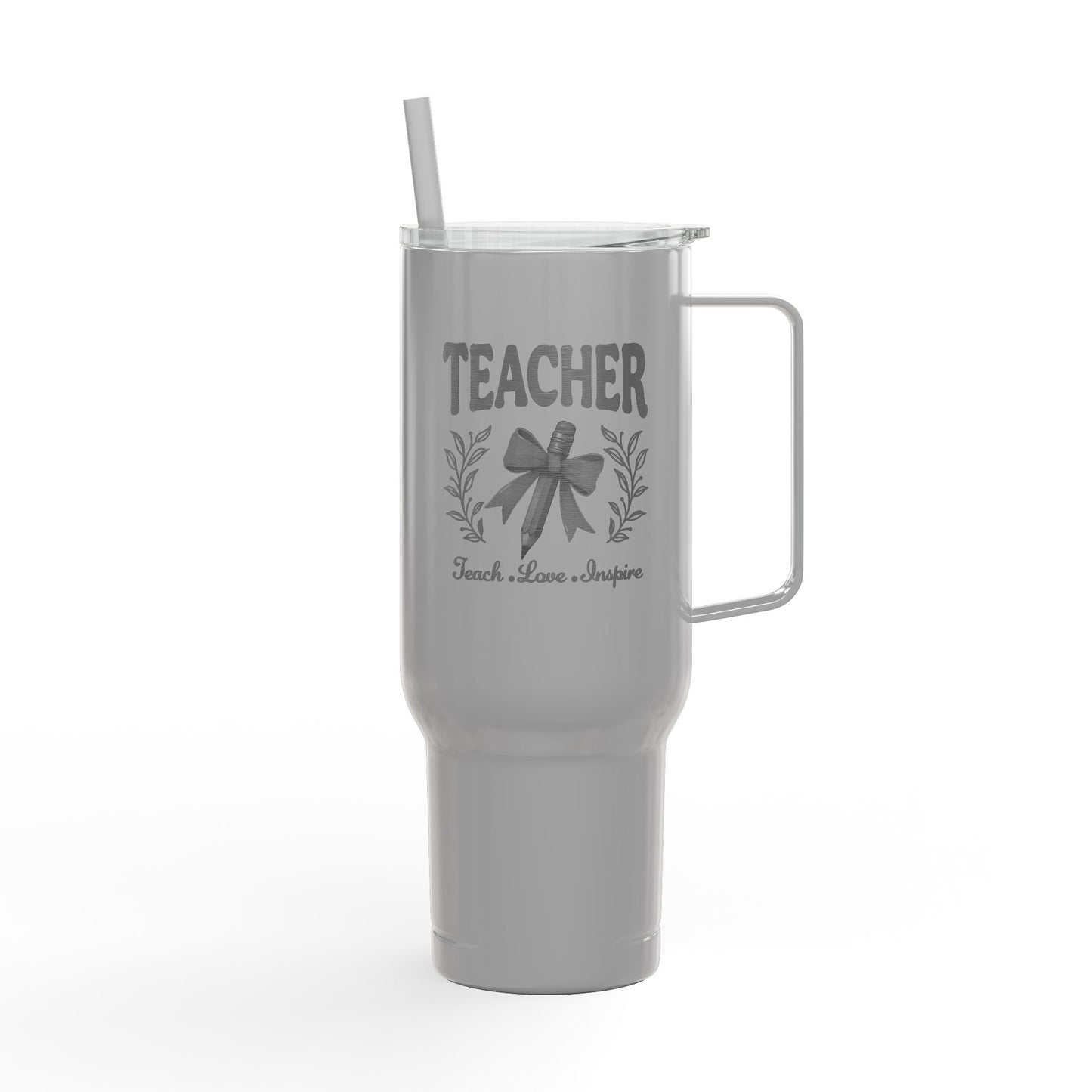 Engraved Teacher Insulated Tumbler, 40oz Travel Mug, Personalized Gift for Teachers, Student Appreciation, Custom Drinkware