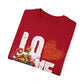 Romantic Floral Love T-Shirt | Unisex Garment-Dyed Tee for Couples