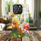 Floral Stained Glass Reverie Tough iPhone Magnetic Case, iPhone Cover, Protective Case, Flower Design, Gift for Her, Nature Lover