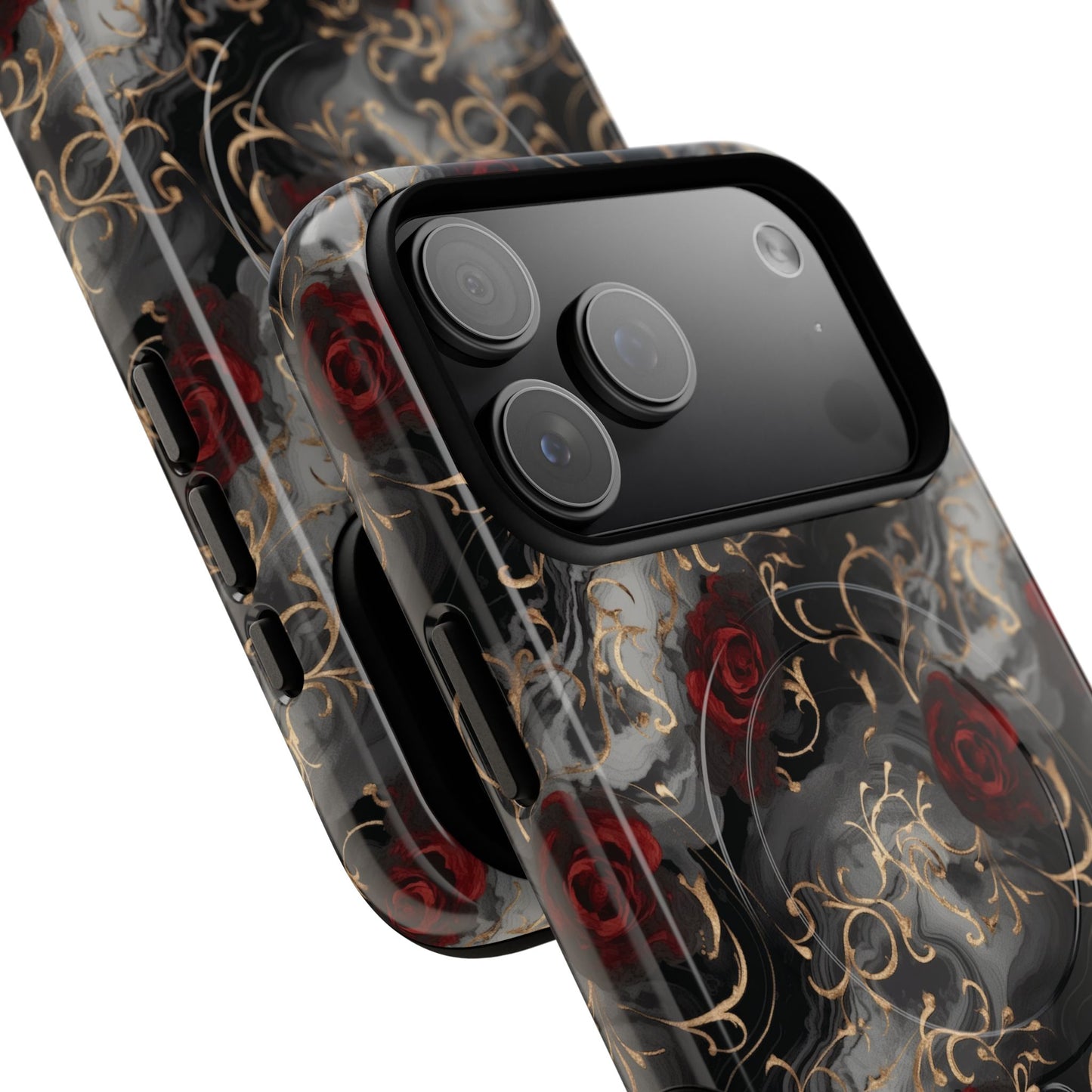 Elegant Floral Tough iPhone Magnetic Cases, iPhone Protection, Unique iPhone Covers, Stylish Mobile Accessories, Gift for Her