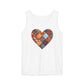 Patched Hearts Unisex Garment-Dyed Tank Top