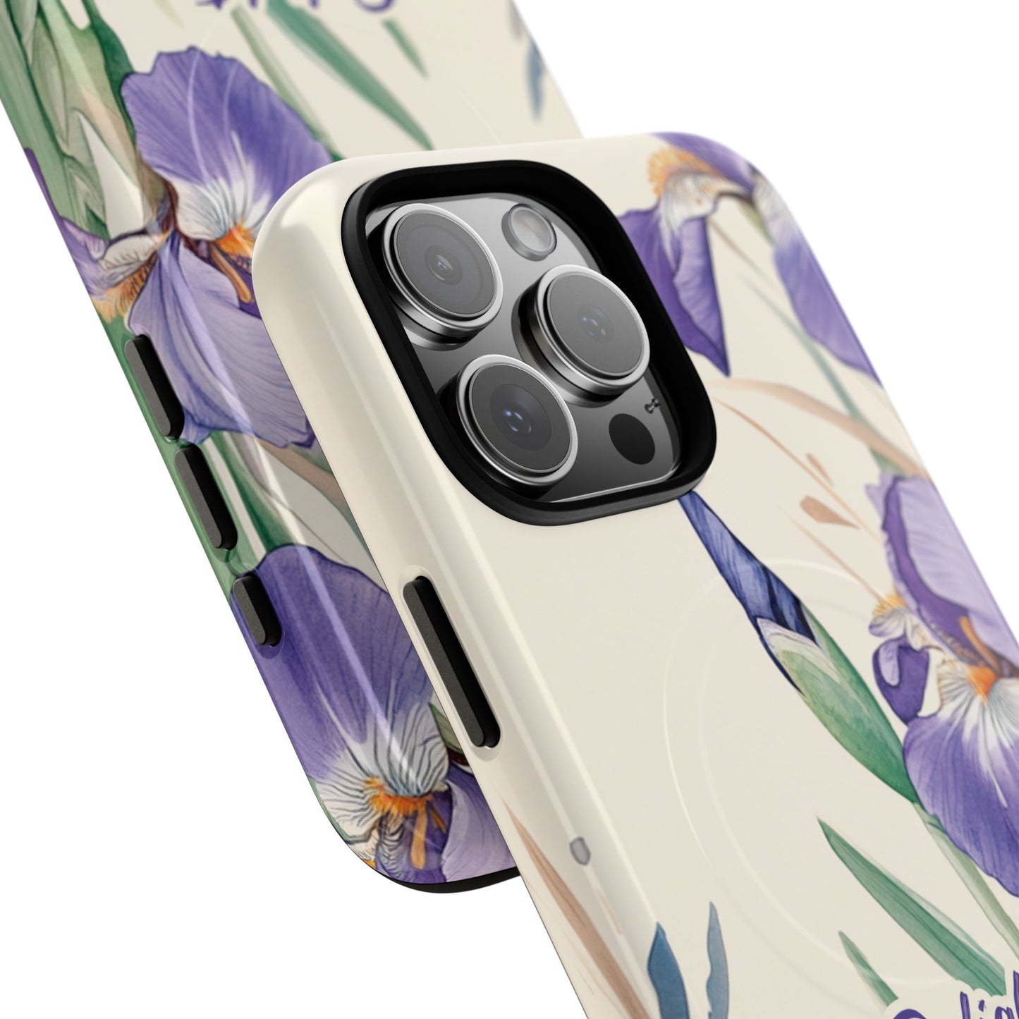 Delight yourself in the Lord Psalm 37:4, Inspirational Gift, iPhone Magnetic Case Scripture, Floral Bible Verse, MagSafe® iPhone® Tough Case, iPhone 14, iPhone 15, iPhone 16, Pro, Pro Max, Plus.