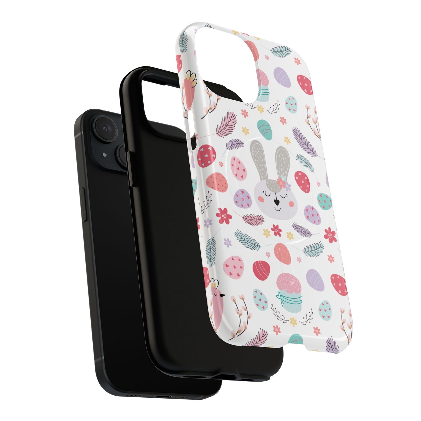 Cute Easter Bunny iPhone Case, Tough Magnetic Phone Cover, Spring Gift, Durable iPhone Accessory, Adorable Easter Decor