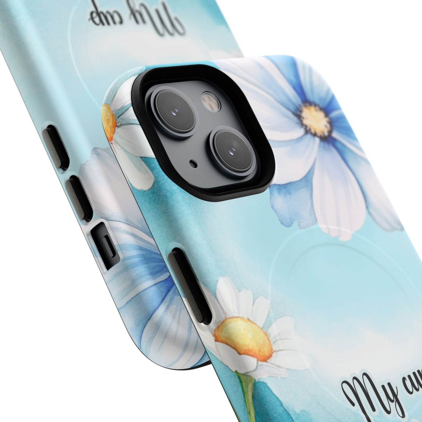 My Cup Overflows Psalm 23:5 | Inspirational Gift, Tough iPhone Magnetic Case | Scripture, Bible Verse, MagSafe® iPhone® Tough Case, iPhone 14, iPhone 15, iPhone 16, Pro, Pro Max, Plus,