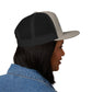 Navy 'ELOHIM, GENESIS 1:1'  Embroidered 5 Panel Trucker Cap | Casual Style Hat, Adjustable, Unisex, Perfect Gift for Outdoors, Festivals, Daily Wear