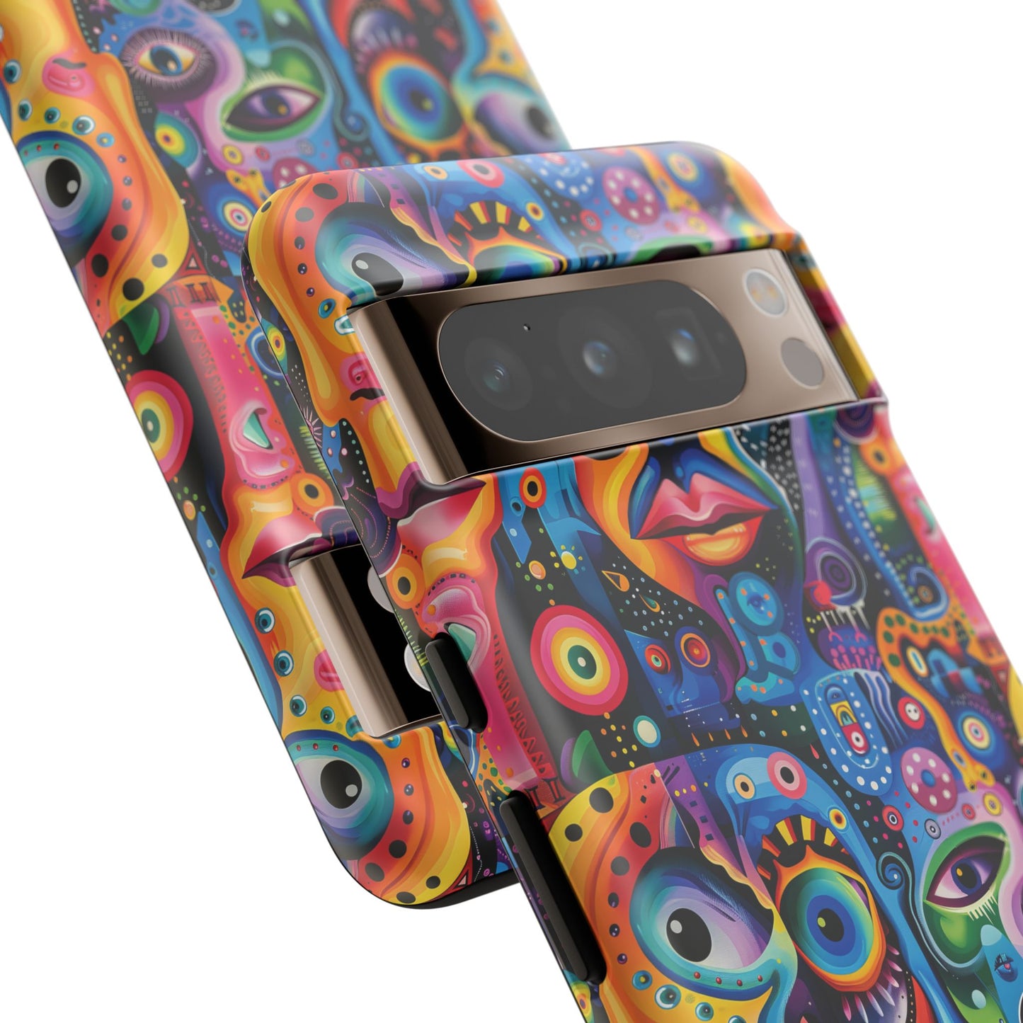 Psychedelic Visions Vibrant Samsung, iPhone and Google Pixel Phone Cases - Colorful Artistic Design