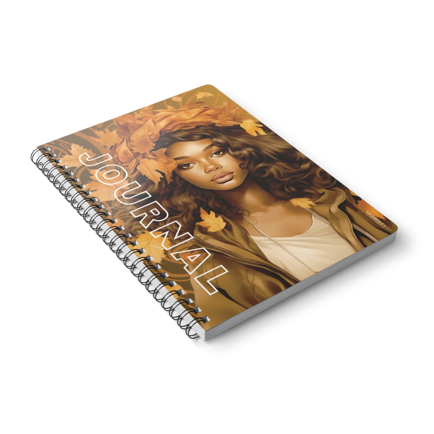 Autumn Vibes Wirobound Notebook | Cozy Journal for Writing, Sketching, Back to School, Gift for Her, Fall Aesthetic