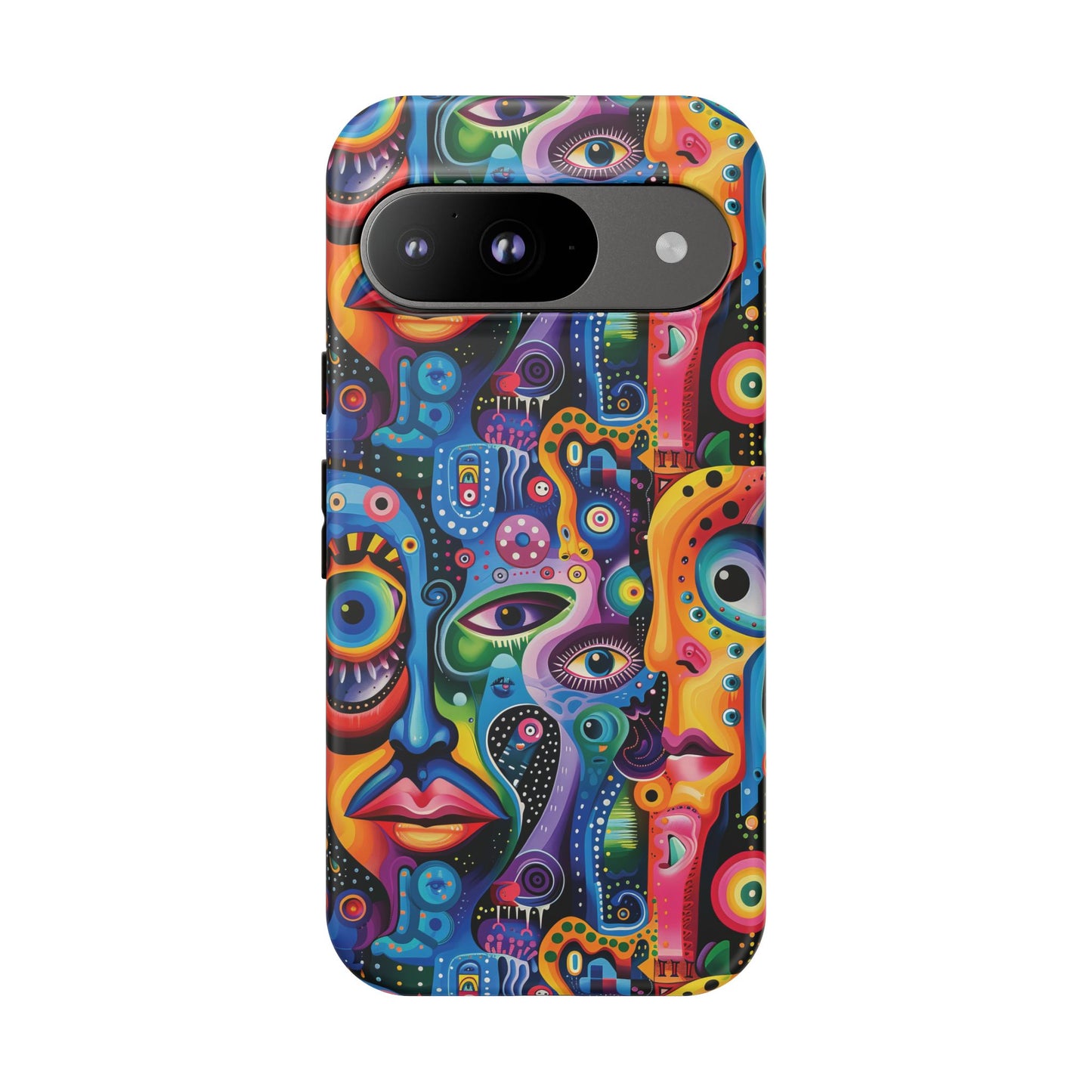 Psychedelic Visions Vibrant Art Google Pixel, iPhone and Samsung Phone Case - Tough Cases for Creative Souls