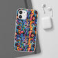 Psychedelic Visions Flexi iPhone and Samsung Case - Colorful Abstract Design.
