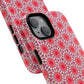 Roseburst Mosaic Vibrant Flower Pattern iPhone Case, Stylish iPhone Cover, Tough Magnetic Case, Floral Gift, Trendy Accessory for Her