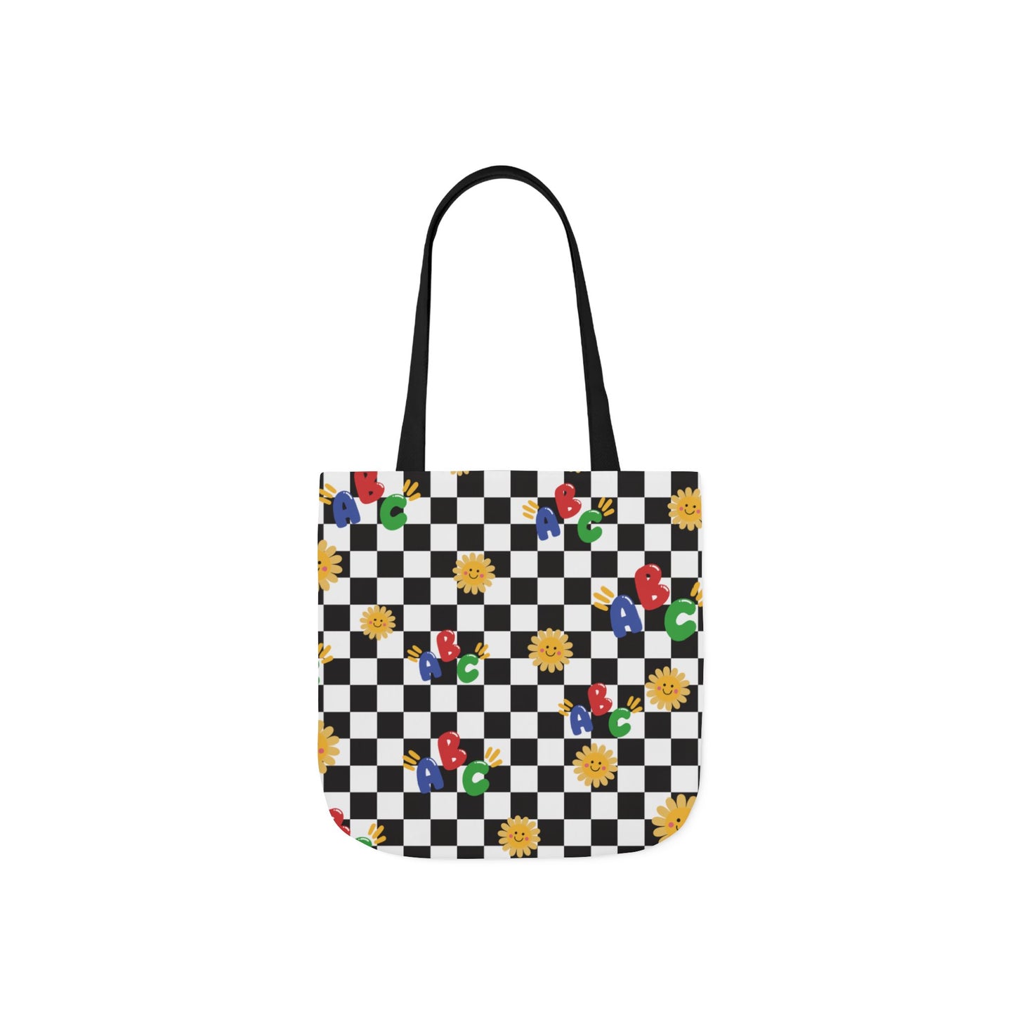 Personalized Schoolyard Chic Composition Book Inspired Canvas Tote Bag with Colorful Straps, Cute School Bag, Eco-Friendly Tote, Back to School Shopping Bag, Teacher Gift Idea