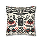 Tribal Harmony Faux Suede Square Pillowcase