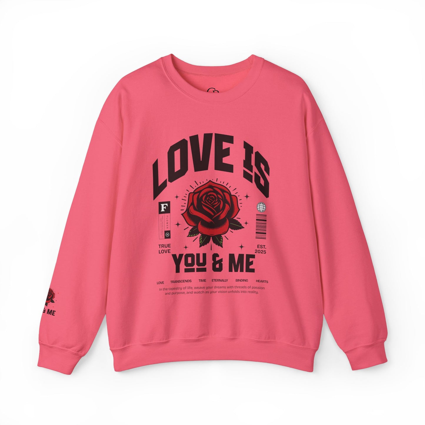 You and Me Unisex Heavy Gildan Blend™ Crewneck Sweatshirt.