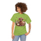 Autumn Highland Cow Charm Unisex Heavy Cotton Tee