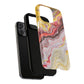 Colorful Red Marble iPhone Case, Tough Magnetic Cases, Stylish iPhone Protection, Unique Gift for iPhone Lovers, iPhone Accessories
