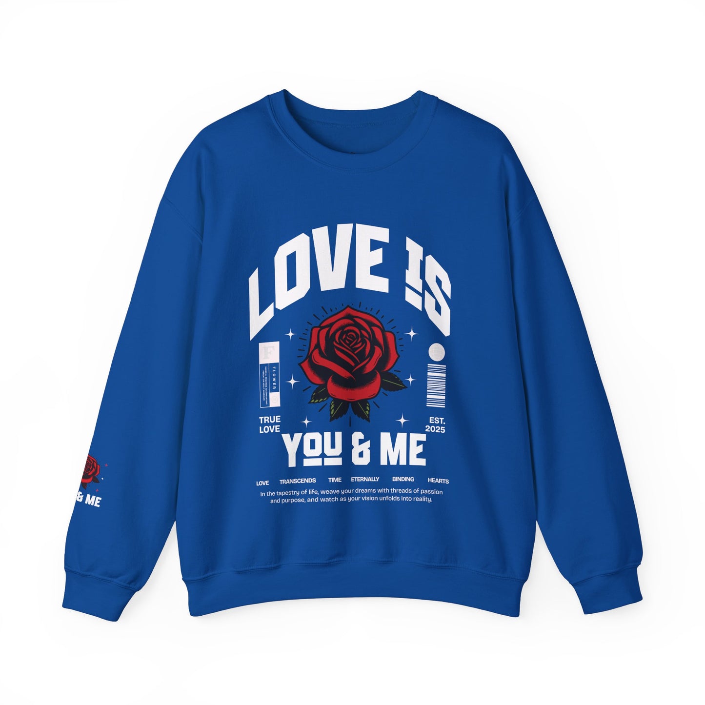 Love is ... Valentines Unisex Heavy Blend™ Crewneck Sweatshirt.