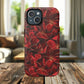 Crimson Bloom Tough iPhone Magnetic Case, Protective iPhone Case, Stylish iPhone Cover, Gift for Her, Mother's and Birthday Gifts, Unique Floral Accessories