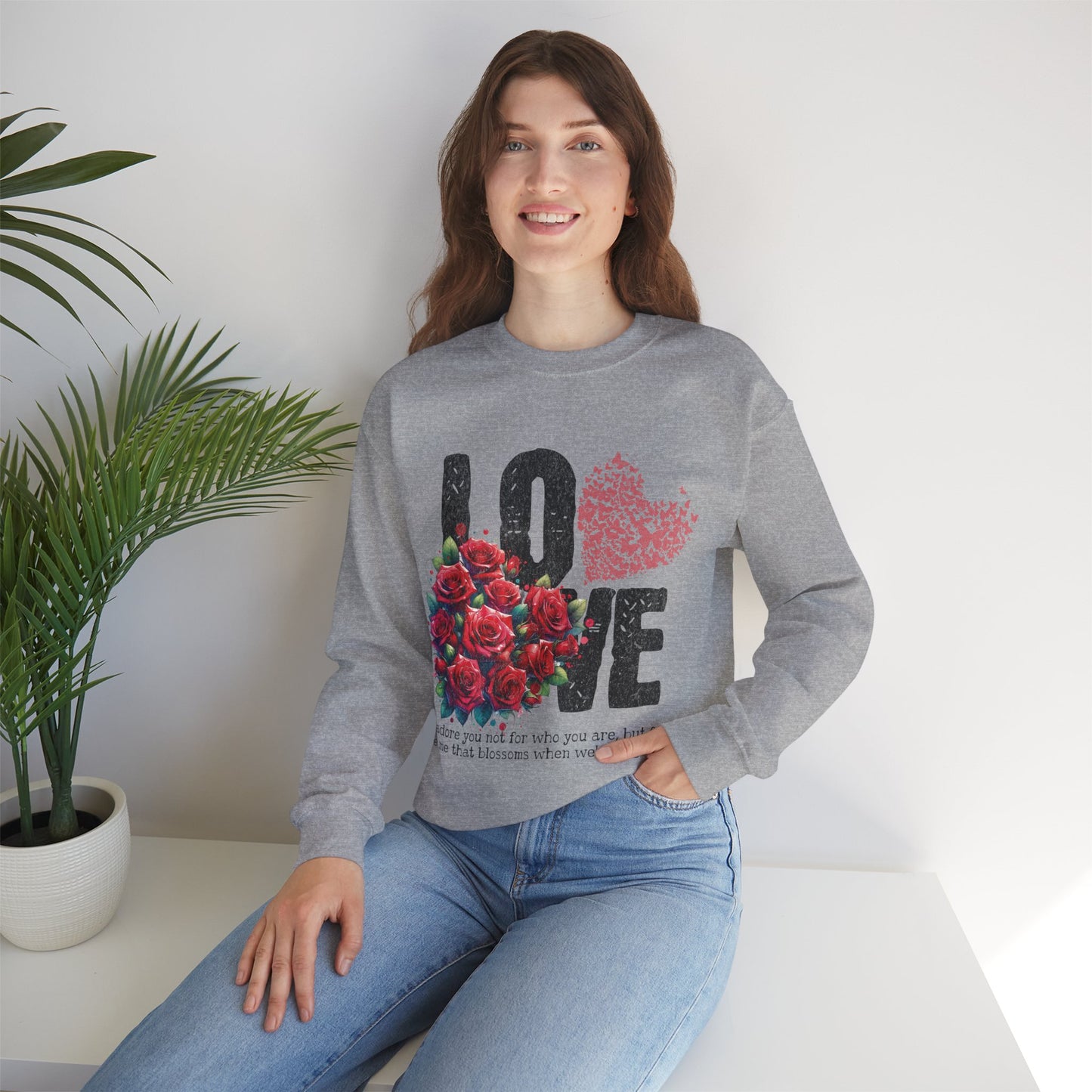 LOVE Always Unisex Heavy Blend™ Crewneck Sweatshirt.