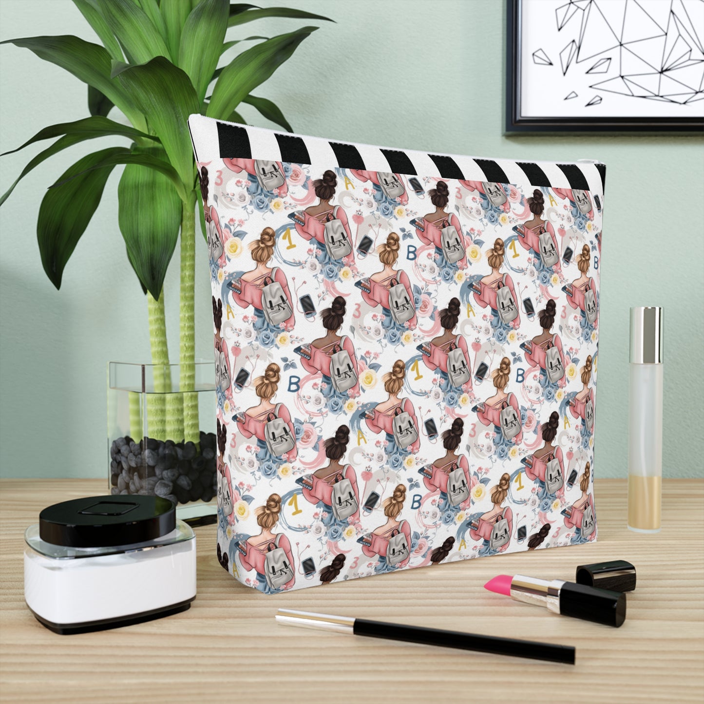 Study Chic Cotton Cosmetic Bag