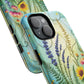 Floral Stained Harmony Glass Tough Magnetic Phone Case | Nature Inspired Design | Durable Protection | Gift for Nature Lovers | Spring Vibe