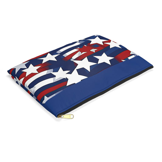 Patriotic Waves Accessory Pouch