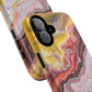 Colorful Red Marble iPhone Case, Tough Magnetic Cases, Stylish iPhone Protection, Unique Gift for iPhone Lovers, iPhone Accessories
