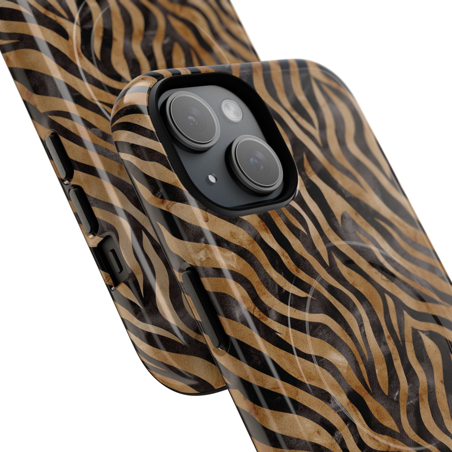 Tough Magnetic iPhone Case with Zebra Print, Stylish Protection for iPhones, Unique iPhone Accessory, Gift for Animal Lovers]