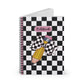 Black Checkered Charm Spiral Notebook - Ruled Line (PY)