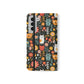 Whimsical Feline Garden iPhone and Samsung Flip Cases