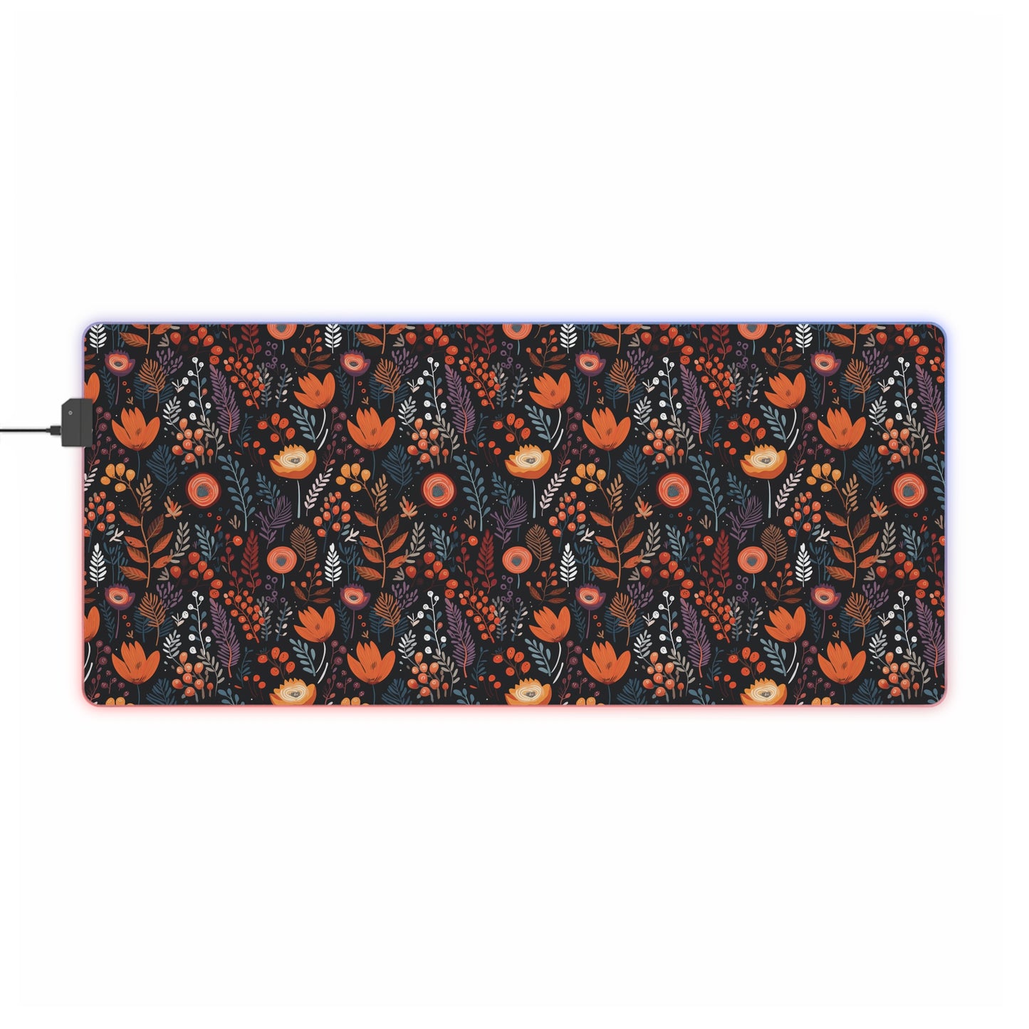 Autumn Bloom LED Gaming Mouse Pad