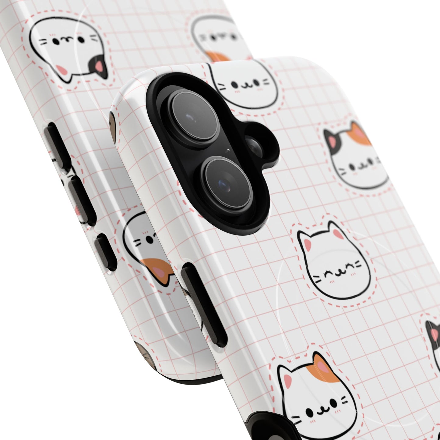 Cute Cat Tough Magnetic Case, iPhone Cover, Cat Lover Gift, Cute Cat Accessories, Pet-Themed iPhone Case