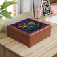 Stained Glass Dragonfly Jewelry Box — Floral Keepsake Box